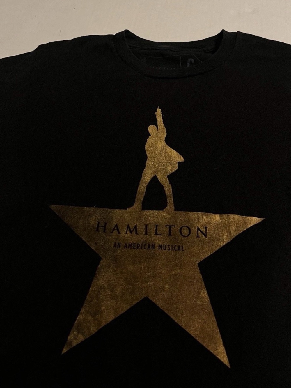 OFFICIAL Hamilton Broadway Musical Logo Short Sleeve T-Shirt SMALL Theater Play